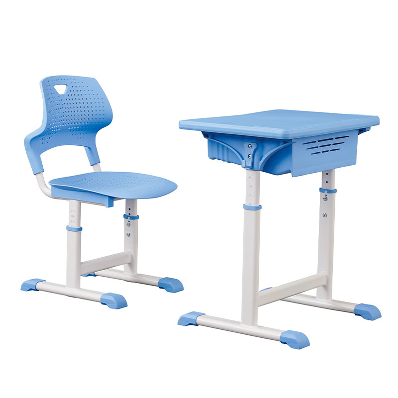 Mesa y silla individual para estudiantes (primaria/secundaria), altura ajustable con tubo, fabricante para escuelas o centros de tutoría image 21