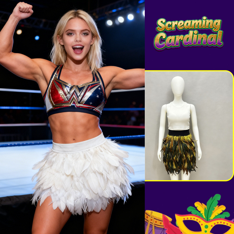 Amazon comercio exterior Europa y América plumas falda corta ropa deportiva femenina lucha libre mano cos uniforme vestido vestido vestido vestido TK