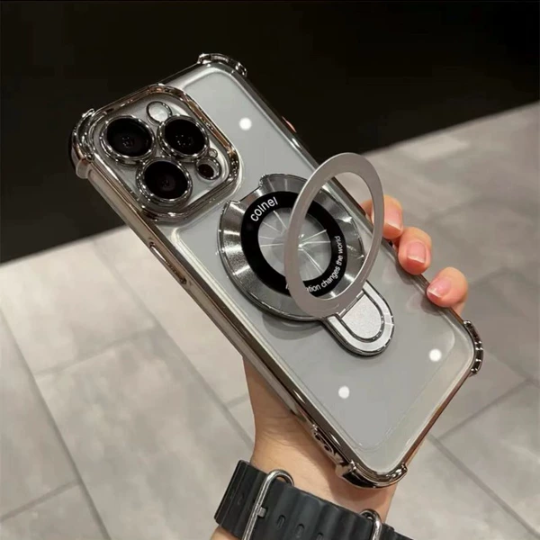 [Bright gray] Magnetic dew -benchmarking bracket+four -corner anti -felling airbag shell