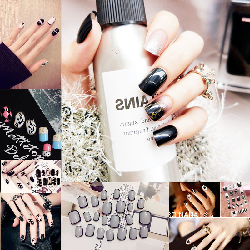 A variety of trendy flat fake nails finished nail art collection Net red nail patch nail jewelry manufacturers wholesale