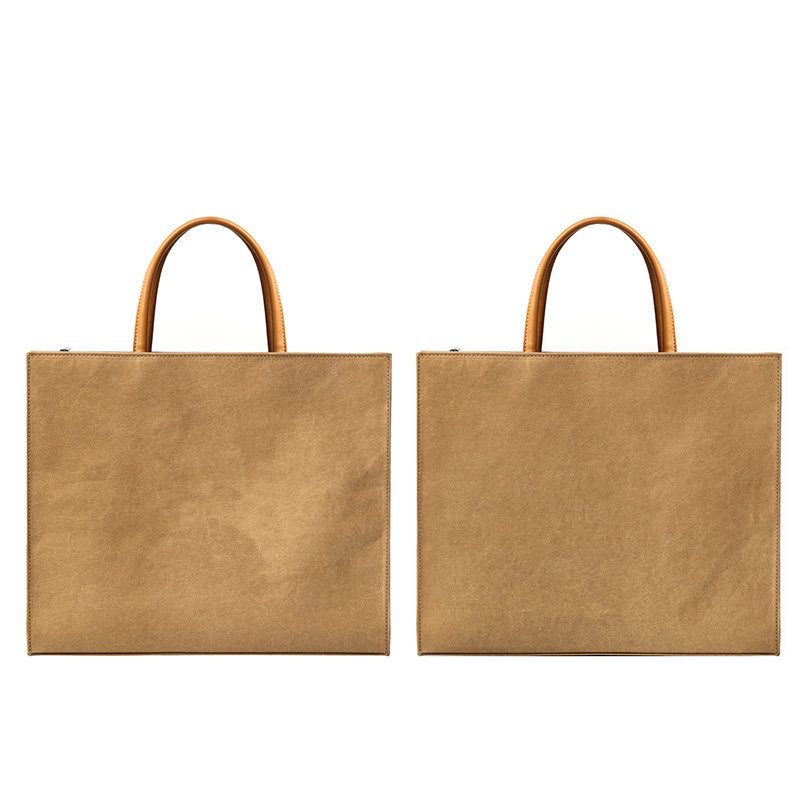 Kraft Paper Laptop Bag Women's New Large Capacity Shoulder Bag Suitable for Apple Huawei Lenovo Laptops