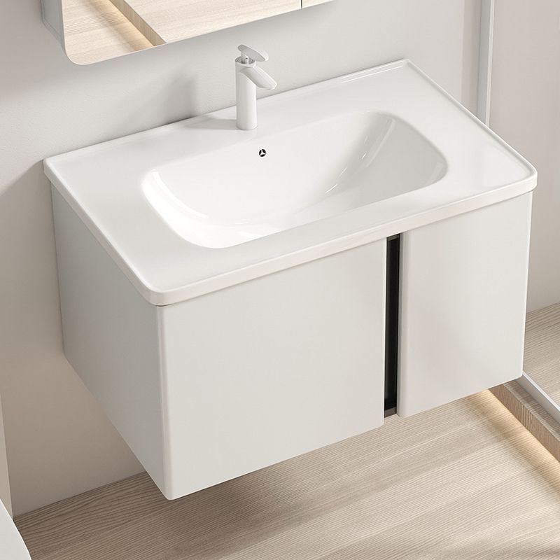 Aceite de acero inoxidable engrosada redondeado lavabo baño combinación simple lavado cerámica integrado Baño