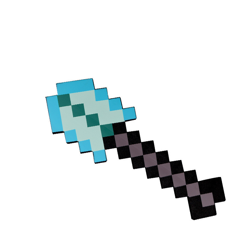 Minecraft 周辺機器泡おもちゃ剣原稿ゲームレンガ石剣武器ピクセルモデル|undefined