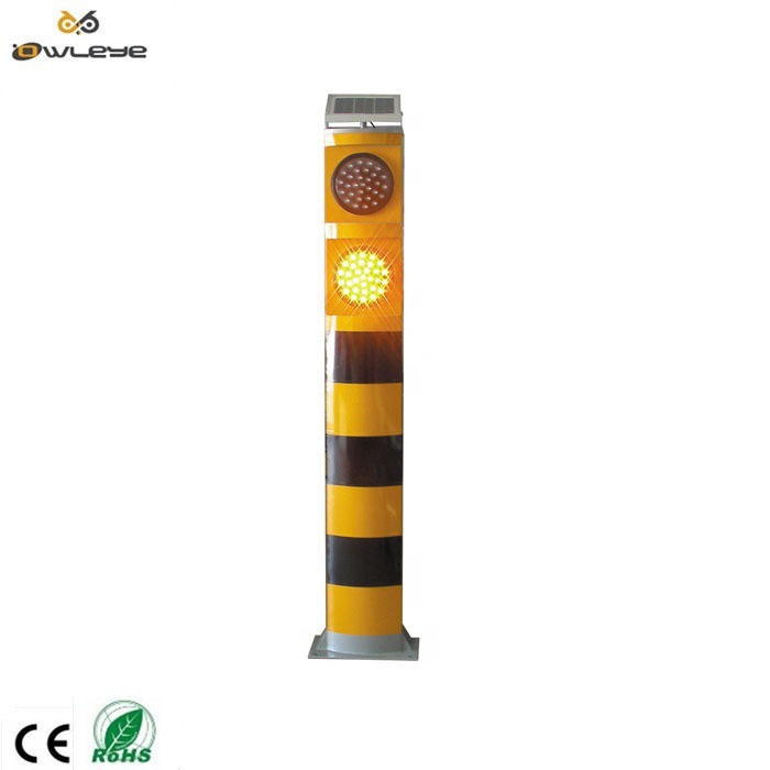 交通安全专用太阳能警示柱路口安全提示车辆分流箭头