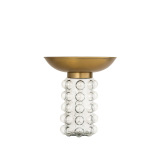 麦古 INS персонализированный простой креативный боковой столик с лампочкой из закаленного стекла, металлическая стойка, диван, угловой столик, журнальный столик