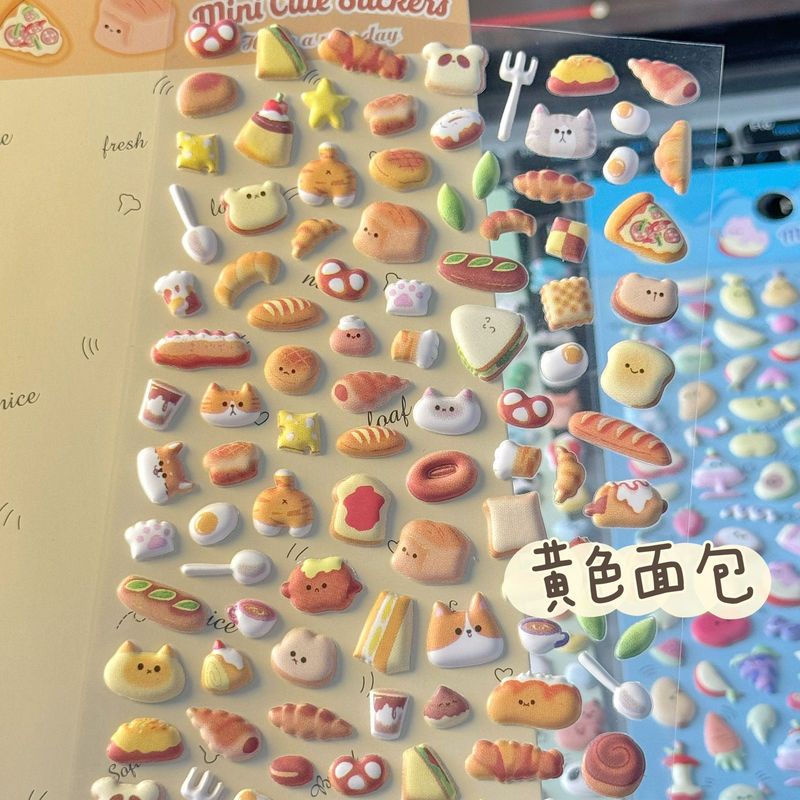 多巴胺动物家族泡泡棉贴猫咪狗狗手帐咕卡儿童防水diy装饰贴画|undefined