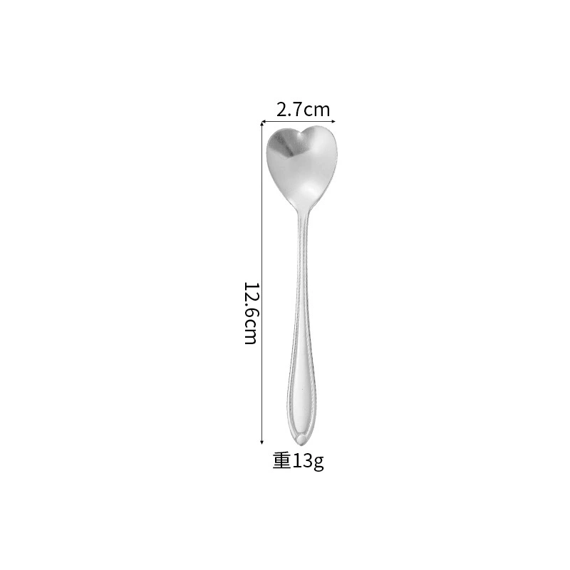 Stainless Steel Cherry Blossom Dessert Spoon, 12/15/17 cm, Silver or Gold, Floral Handle