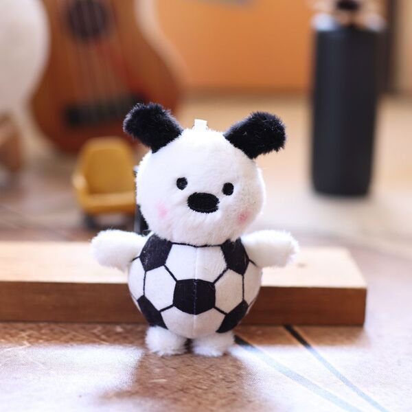 Cute creative football plush pendant