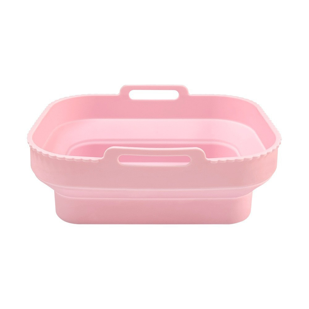 Amazon Hot Silicone Air Fryer Plate Grado de alimentos hogar plegable Silicone Air Fryer Plate