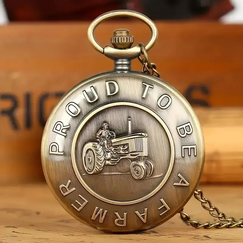 Elegant retro traffic pocket watch, the best choice for gifts