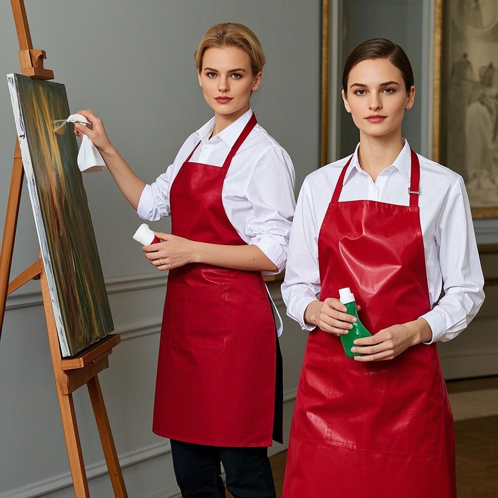 TPV 방수 연약한 가죽 목 앞치마 오일에 저항하는 내마모성 수생 학살 가정 매점 요리 노동 보호 앞치마