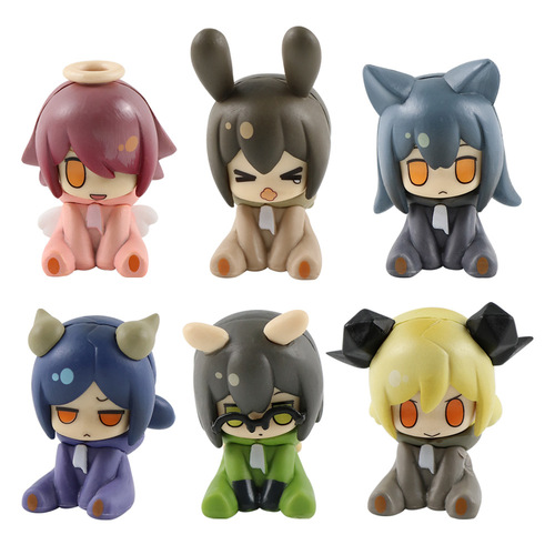 Q version of Arknights figures, peripheral ornaments, Amiya Texas doll, gashapon toys wholesale