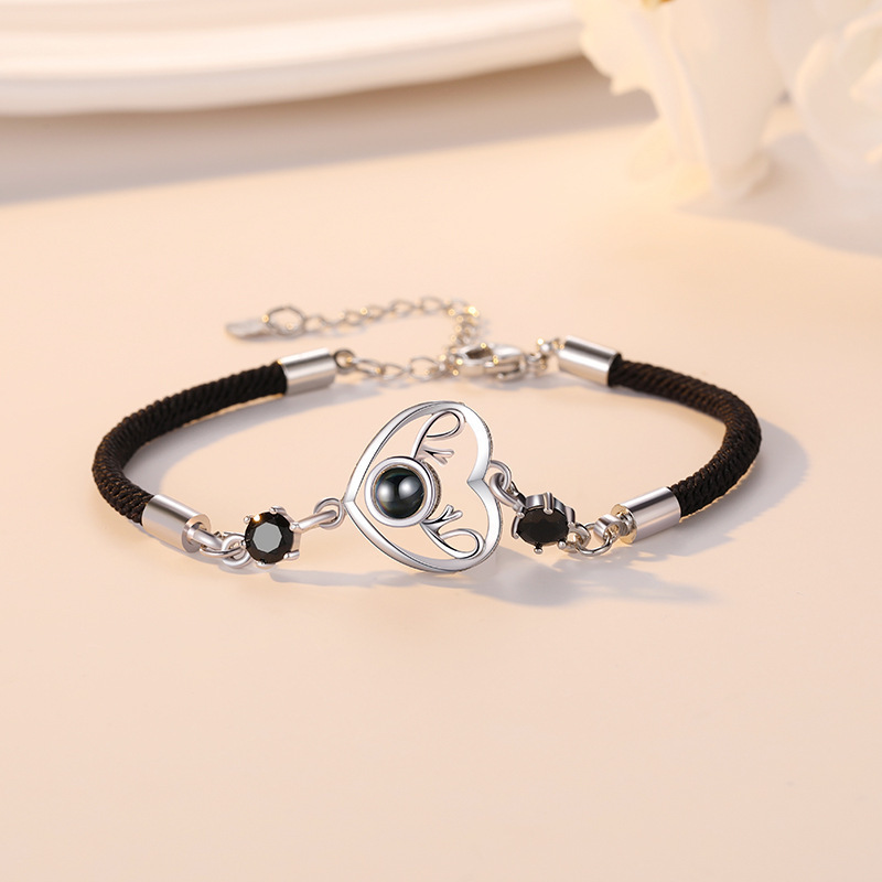 A Pair of Bracelets for Couples, Korean Style Student Projection Woven Bracelets, 520 Jewelry for Men and Women A Pair of Bracelets for Couples, Korean Style Student Projection Woven Bracelets, 520 Jewelry for Men and Women