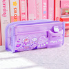 Double-layer capacious children's pencil case, high quality storage system for elementary school students