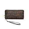 Wallet, long shoulder bag, fashionable small clutch bag, capacious chain with zipper, card holder, purse, city style