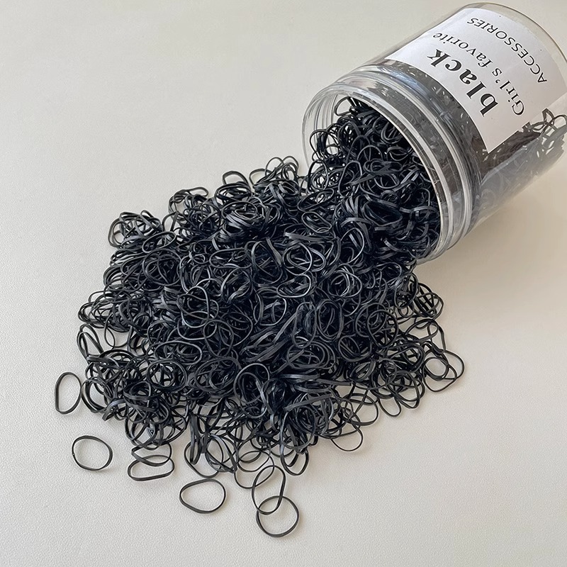 El cabello del bebé está atado, la banda elástica alta, la banda elástica desechable, la trompeta de color para niños no daña el cabello, la banda elástica pequeña