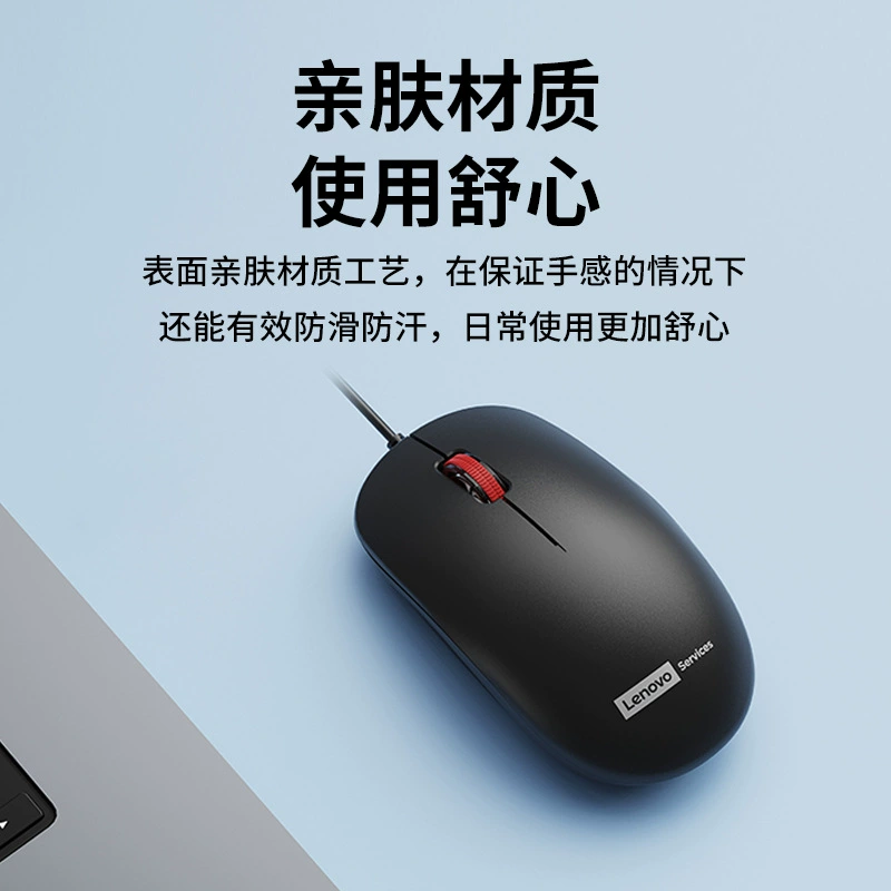 Проводная USB мышь Lenlianovo MW51 для бизнеса и офиса, ноутбука, настольного ПК, универсальная проводная мышь