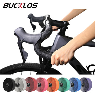 BUCKLOS公路自行车把带PU压边L型缠绕把带防滑减震透气EVA弯把带-阿里巴巴