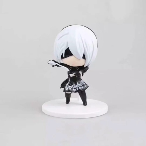 NieR Automata Q Version 2B Miss Black Knife White Sword Q Version Game Peripherals Figures