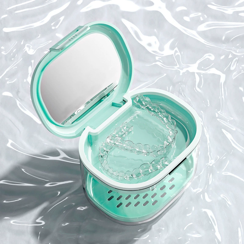 Коробка для хранения брекетов с зеркалом невидимые зубные протезы портативные детские медицинские эстетики