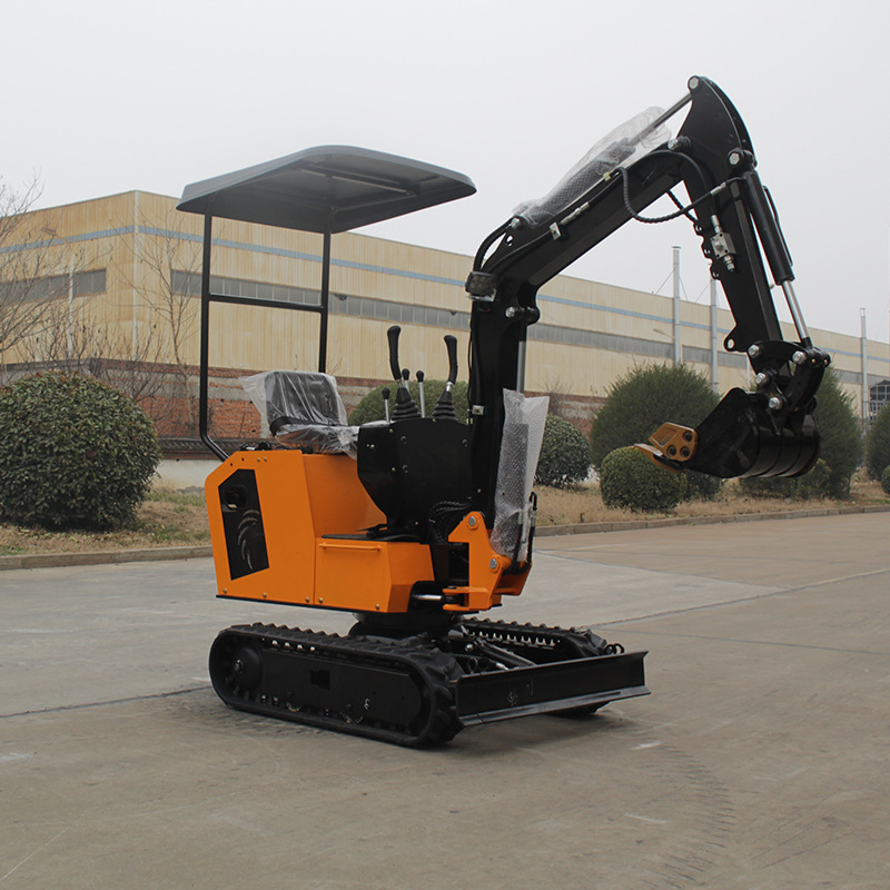 厂家出售无尾挖掘机家用果园小钩机 多功能小型挖掘机供应1吨挖机