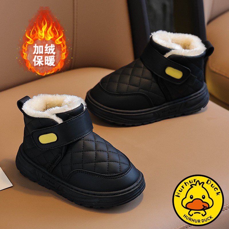 Botas de nieve para niños 2025 invierno nuevas botas de niñas con calentamiento de lana zapatos de algodón para niños zapatos de algodón para estudiantes primarios invierno image 5