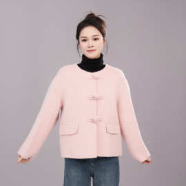 双面呢大衣女毛呢气质小个子气质韩版春秋冬新款百搭外套短款休闲