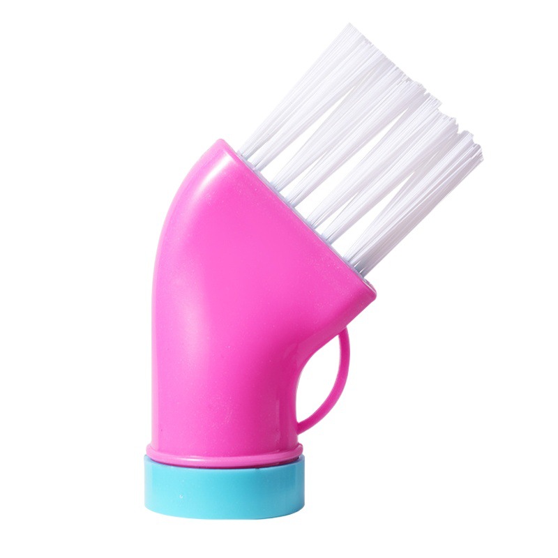 Botella de agua mineral creativo multifuncional cepillo de limpieza ventana puerta corredera cocina estufa hogar integrado ángulo muerto cepillo de limpieza