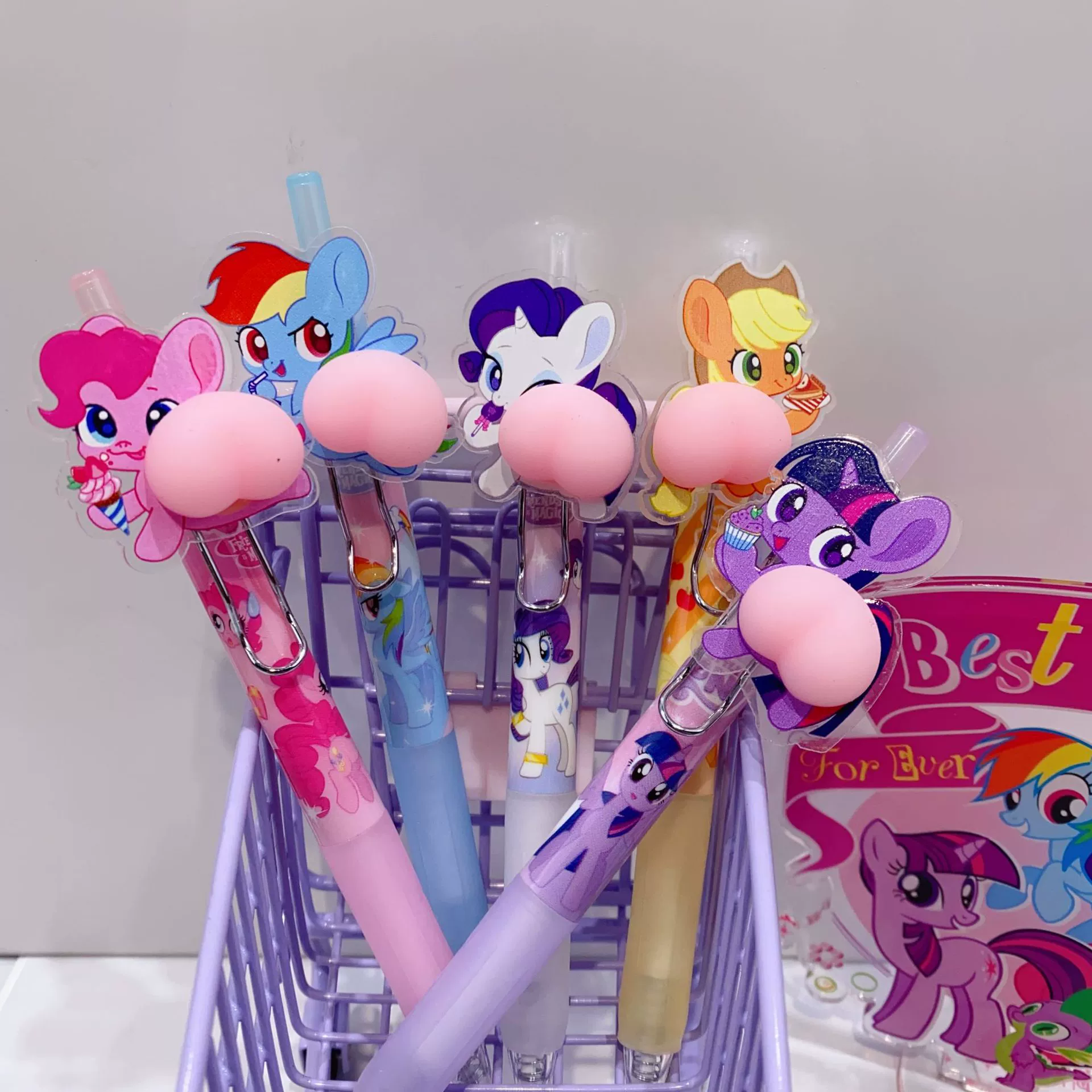 卡 cartoon slime for buttock skin, cute rollerball pen, new collection, anti-stress