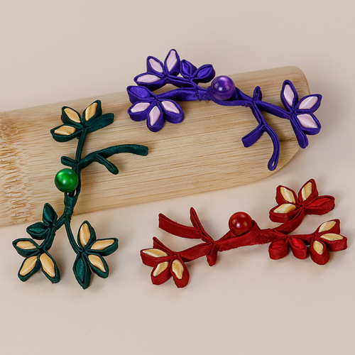 Cheongsam plate buttons, classical handmade Gesang flower buttons, exquisite tea clothes, Tang clothes, ancient clothes, Han clothes, ethnic style buttons