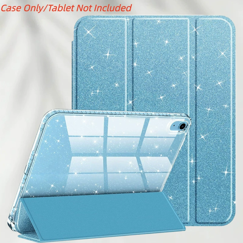 Чехол для планшета, трёхслойная акриловая обложка, подходит для iPad 11 (A16)/10 10,9/iPad Air 4/5/6, блёстки