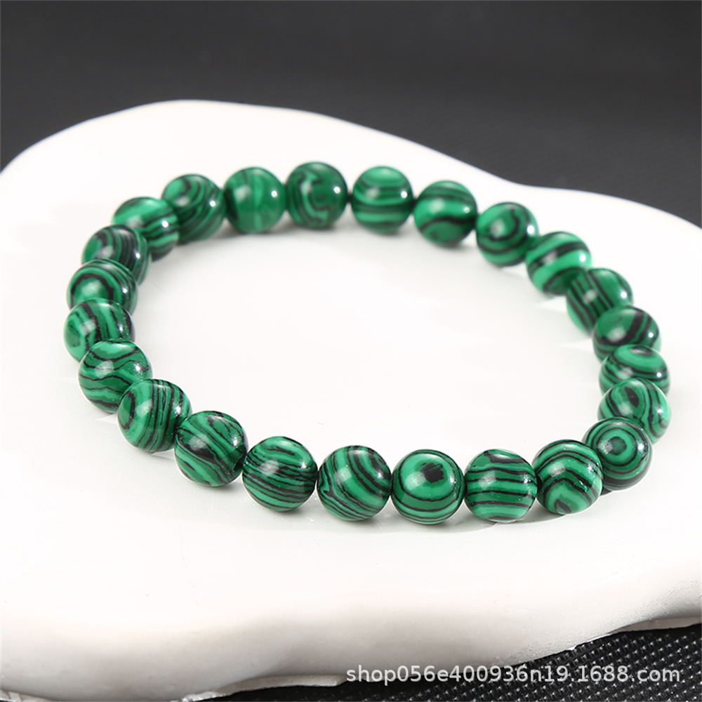 Moda simple 8mm pulsera de piedra de ágata natural alta sensación de mano de cristal cuentas pulsera comercio exterior al por mayor damas