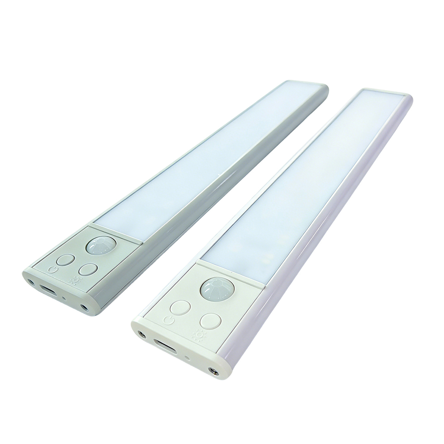 Luz LED con sensor de cuerpo humano, luz con sensor inteligente inalámbrico, luz recargable para vitrina y armario, se ilumina cuando las personas llegan, luz con sensor ultrafina