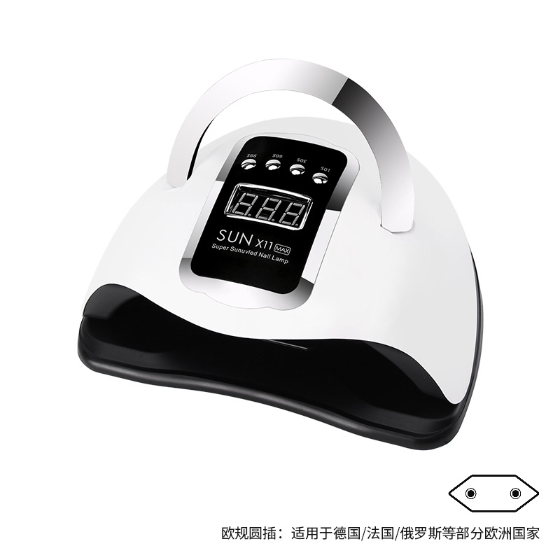 Lámpara de manicuras de alta potencia de secado rápido 220w lámpara de horneado de manicuras de mano no oscura luz de terapia de manicuras con máquina de manicuras transfronteriza