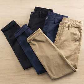 Men's Casual pants潮牌休闲裤男士小直筒工装裤秋季百搭水洗裤子