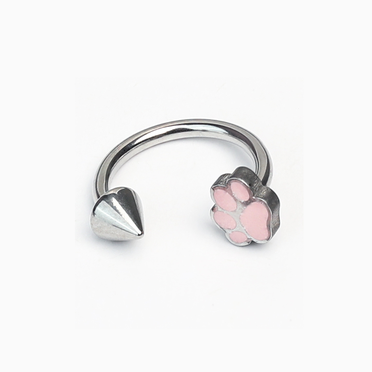 Pointed titanium steel lip stud product view