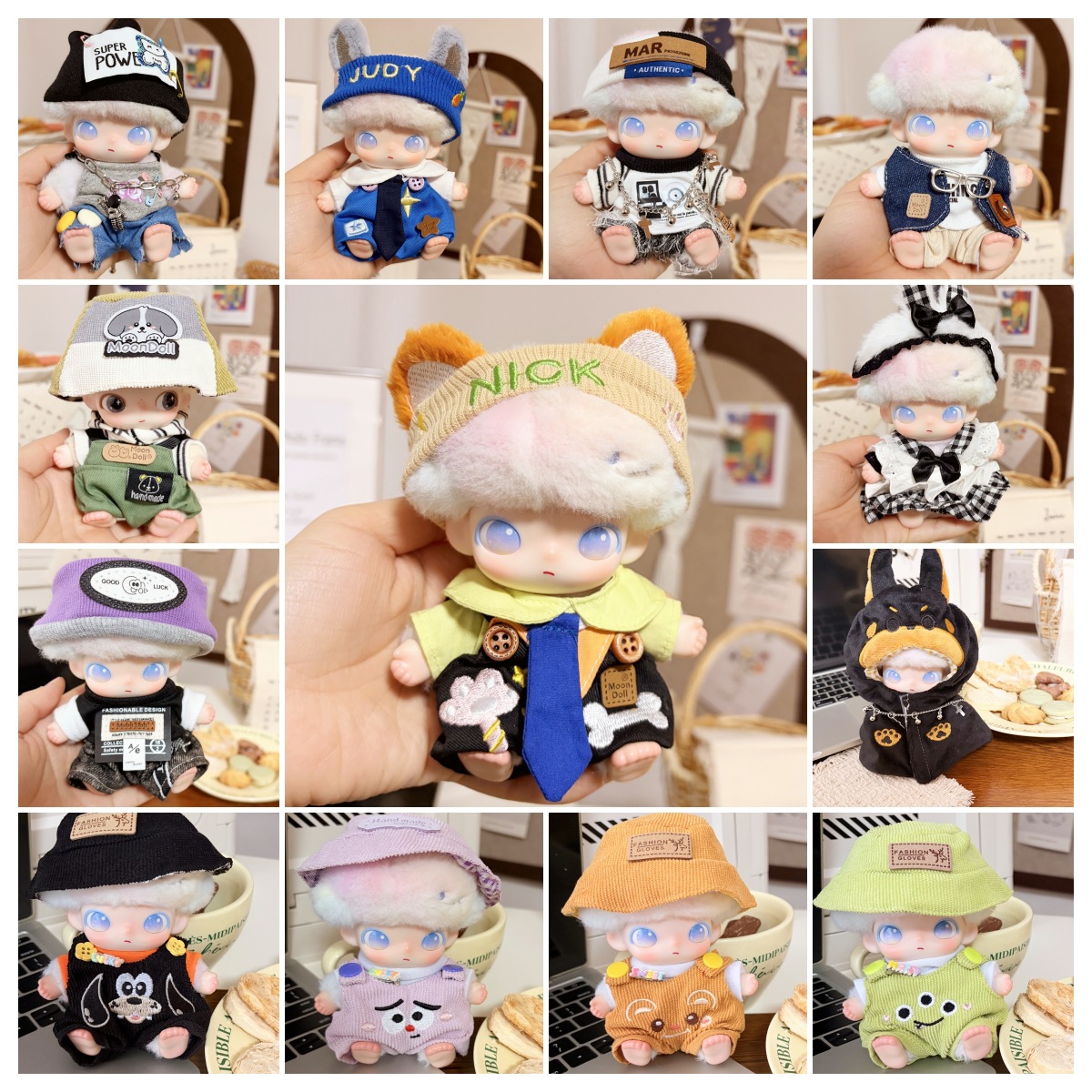 Only Baby Clothes] Dimoo Newborn Diary Baby Clothes Heartbeat Special Doll Clothes Vinyl Fox Rabbit Suit