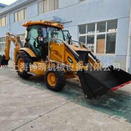 跨境 CAT 420F 工程两头忙，河道边沟清淤修整沿岸护坡基础
