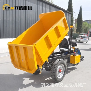 出口工地用电动三轮车 小吨位渣土车 建筑拉货运输三轮自卸车