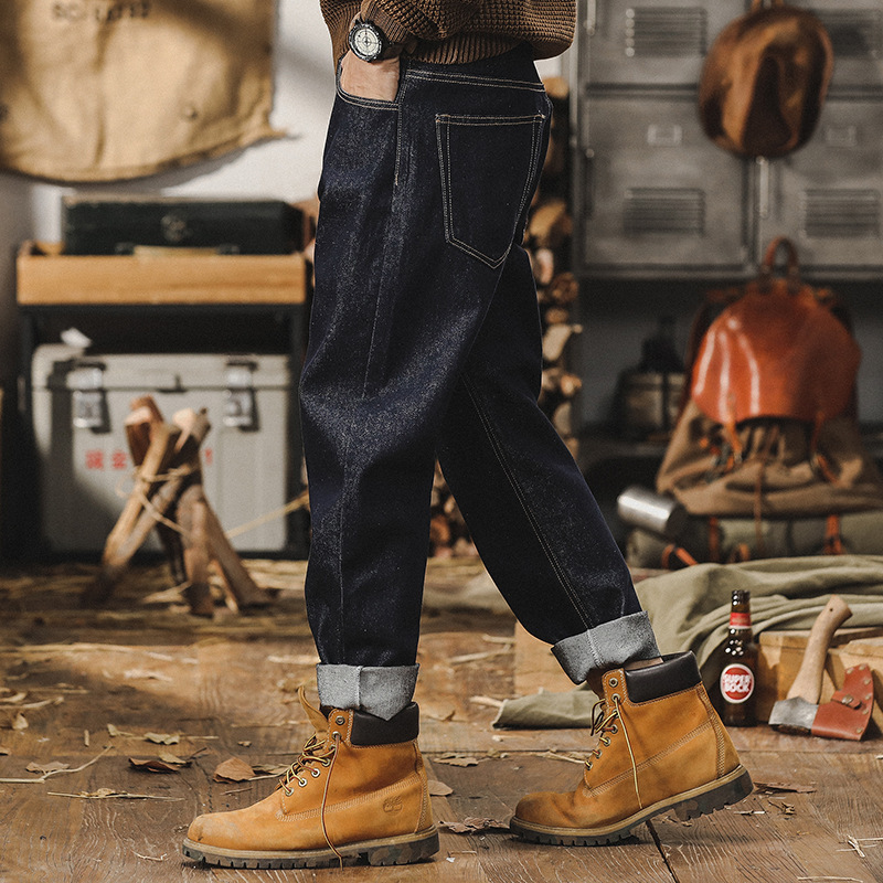 Autumn Active Dye Non-Fading Men's Straight-Leg Jeans 2026 New American Classic Original Color Washed Casual Pants for Men Autumn Active Dye Non-Fading Men's Straight-Leg Jeans 2026 New American Classic Original Color Washed Casual Pants for Men