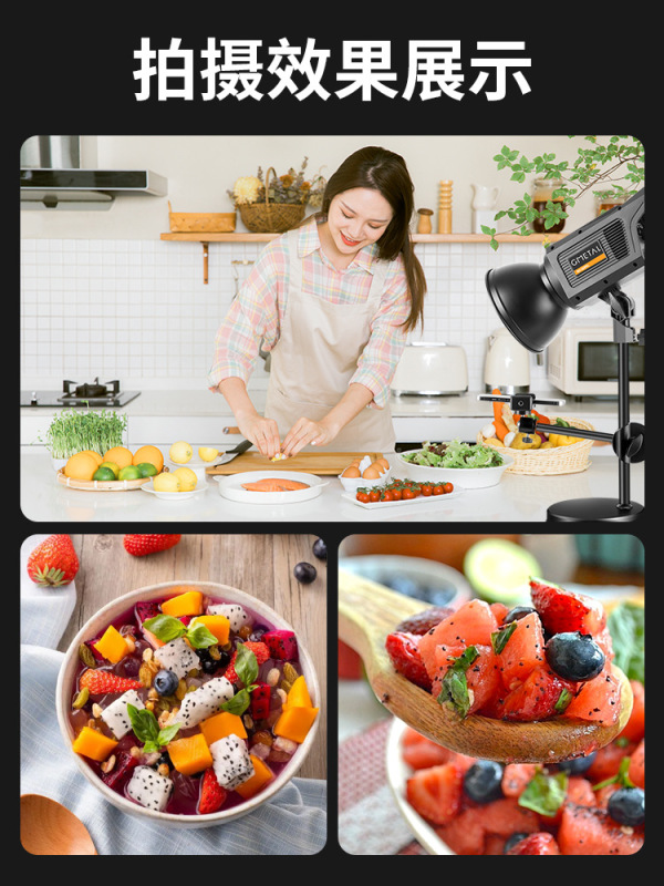 グルメ補助ライトled撮影生中継料理ジュエリーネイルビデオ撮影撮影照明キッチンデスクトップスタンド|undefined