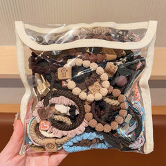 2025新款高弹力发绳橡皮筋女扎头绳高级感马尾丸子头耐用皮套发圈