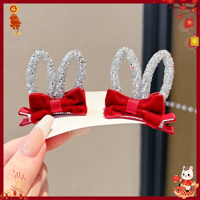 Horquilla Infantil con Borlas Chinas Hecha a Mano para Año Nuevo y Hanfu