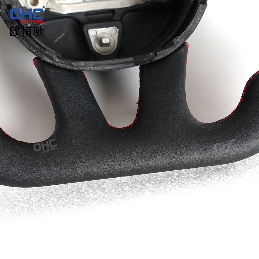 Direct Shipment from the Us Warehouse Suitable for Dodge Challenger Srt Full Leather Flat-Bottom Sports Steering Wheel Upgrade Parts
