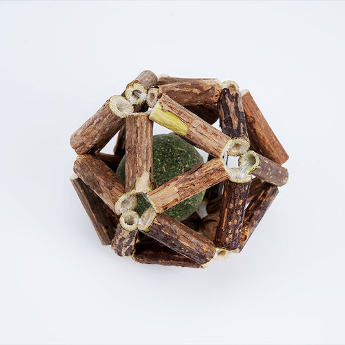 Catnip ball cat toy teeth grinding and chewing resistant cat self-cleaning teeth funny cat toy ball wholesale wooden Tianpolygonum exquisite ball