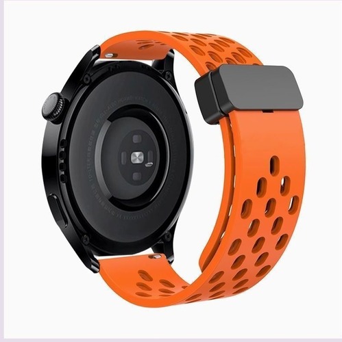 Applicable for Huawei GT5 watch, watch4pro, silicone hole breathing watch strap, magnetic foldable, compatible with GT3/2pro, 18mm