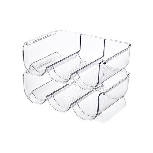The desktop can be stacked with a U-shaped wine display rack, a refrigerator, a beverage storage rack, a water cup holder, and a transparent insulated cup holder.
