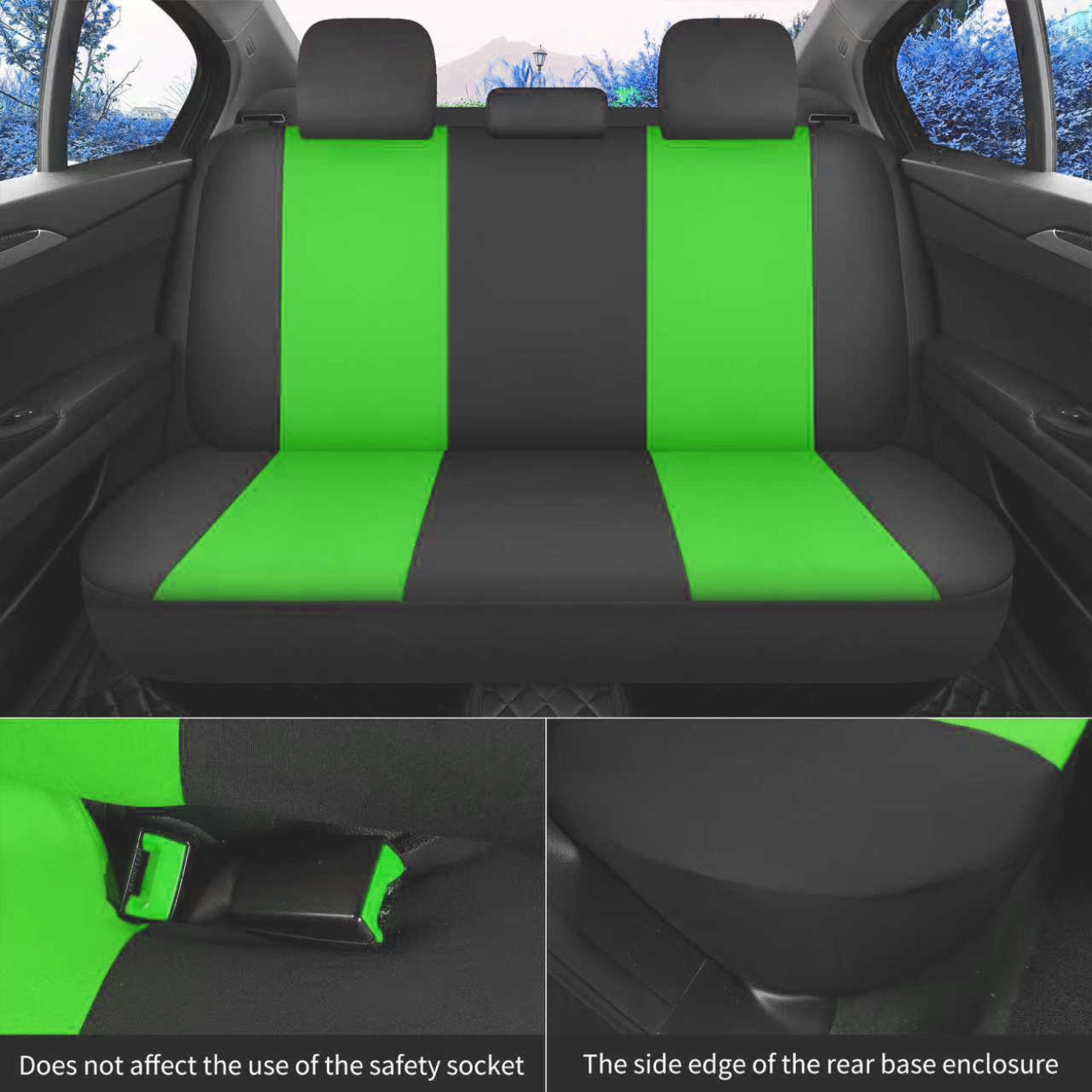 Cross-Border New Model Glacier Pattern Pressed Fabric Five-Seater Universal Car Seat Cover for All Seasons, Hot-Selling on Amazon Mexico