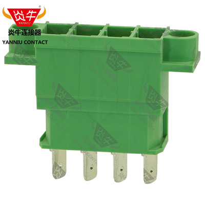 7.62mm炎牛凤凰穿墙式接线端子插座YN5CDG/KF2EDGSWB/DFK-PC4-G