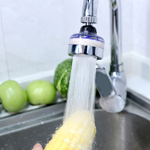 Korean filter faucet bubbler anti-splash head faucet kitchen filter water purification booster washing water-saving shower head